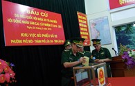 Cử tri các đồn biên phòng tỉnh Lào Cai bầu cử sớm để bảo vệ điểm bỏ phiếu